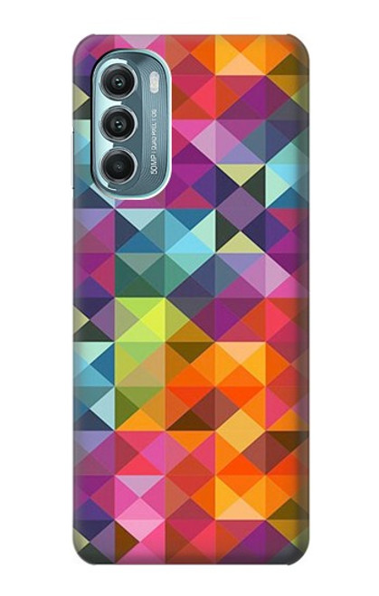 W3477 Motif abstrait de diamant Etui Coque Housse et Flip Housse Cuir pour Motorola Moto G Stylus 5G (2022)