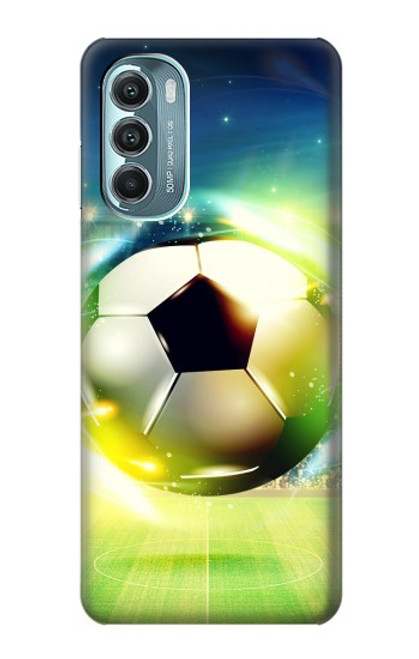 W3844 Ballon de football de football rougeoyant Etui Coque Housse et Flip Housse Cuir pour Motorola Moto G Stylus 5G (2022)