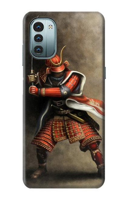 W0796 Japon Rouge Samurai Etui Coque Housse et Flip Housse Cuir pour Nokia G11, G21