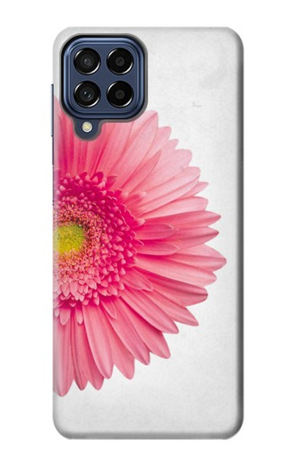 W3044 Rose Gerbera millésimé Etui Coque Housse et Flip Housse Cuir pour Samsung Galaxy M53