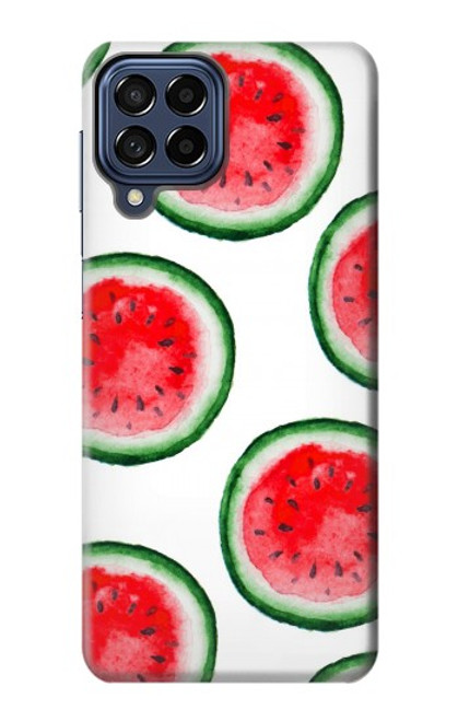 W3236 Motif melon d'eau Etui Coque Housse et Flip Housse Cuir pour Samsung Galaxy M53