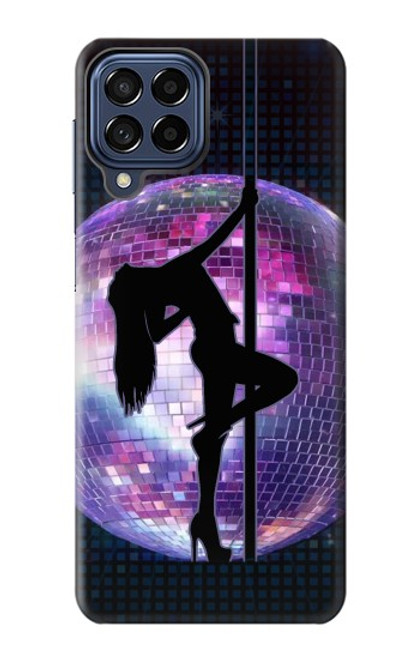 W3284 Disco Pole Fille Danse Etui Coque Housse et Flip Housse Cuir pour Samsung Galaxy M53