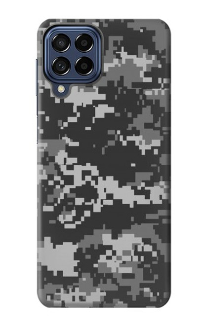 W3293 Urban Noir Camo Camouflage Etui Coque Housse et Flip Housse Cuir pour Samsung Galaxy M53