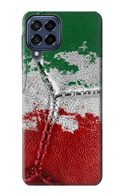 W3318 Italie Drapeau graphique Football Millésime Etui Coque Housse et Flip Housse Cuir pour Samsung Galaxy M53