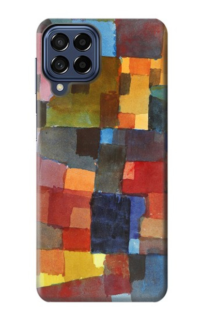 W3341 Paul Klee Raumarchitekturen Etui Coque Housse et Flip Housse Cuir pour Samsung Galaxy M53