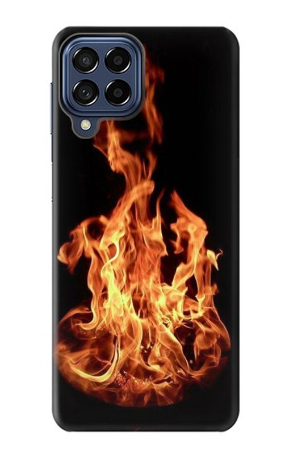 W3379 Cadre d'incendie Etui Coque Housse et Flip Housse Cuir pour Samsung Galaxy M53