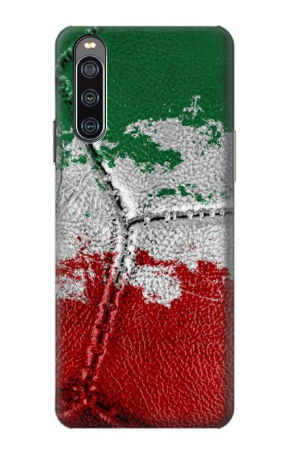 W3318 Italie Drapeau graphique Football Millésime Etui Coque Housse et Flip Housse Cuir pour Sony Xperia 10 IV