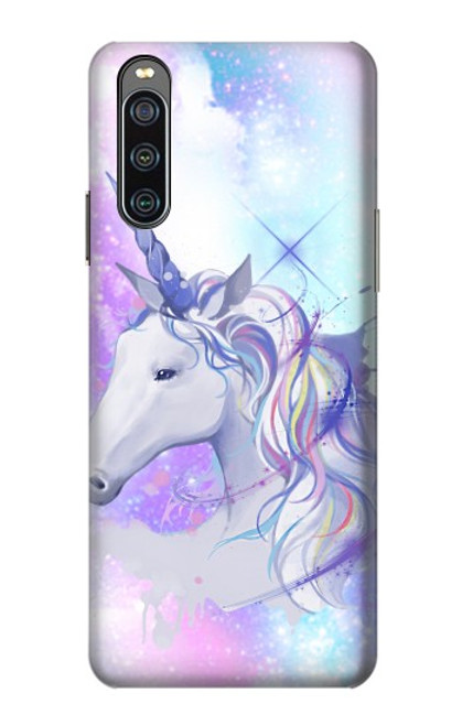 W3375 Licorne Etui Coque Housse et Flip Housse Cuir pour Sony Xperia 10 IV