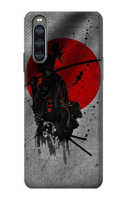 W3517 Japon Drapeau Samurai Etui Coque Housse et Flip Housse Cuir pour Sony Xperia 10 IV