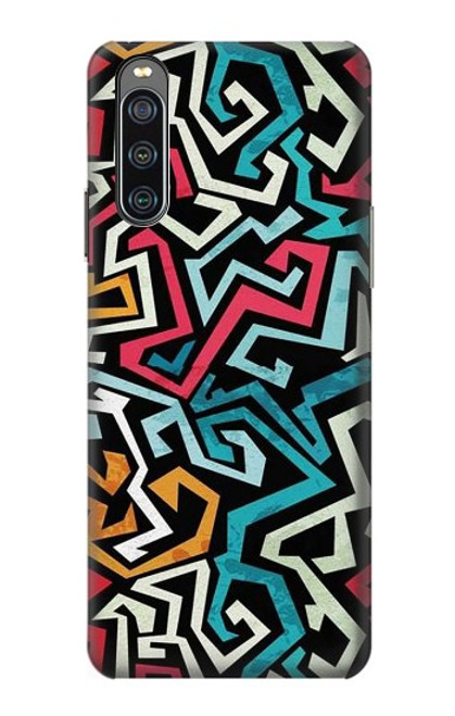 W3712 Motif Pop Art Etui Coque Housse et Flip Housse Cuir pour Sony Xperia 10 IV