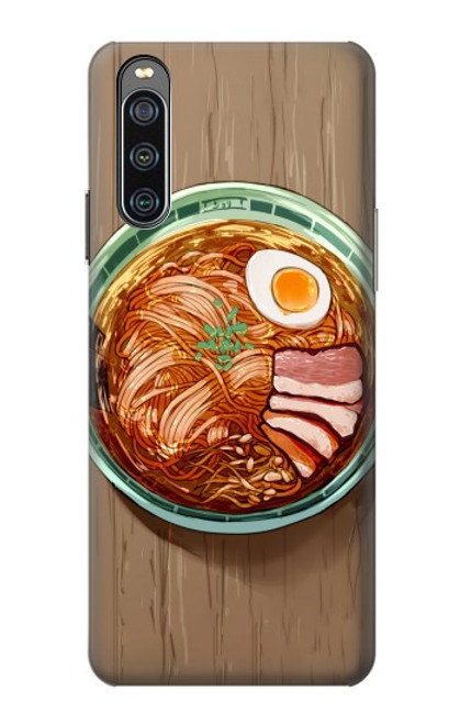 W3756 Nouilles ramen Etui Coque Housse et Flip Housse Cuir pour Sony Xperia 10 IV