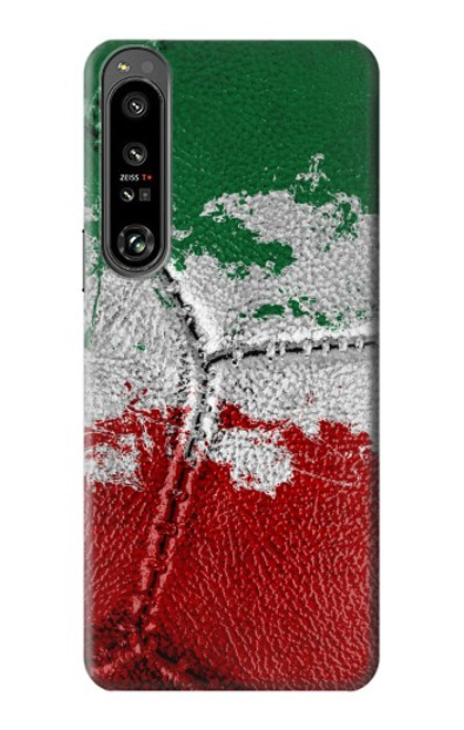 W3318 Italie Drapeau graphique Football Millésime Etui Coque Housse et Flip Housse Cuir pour Sony Xperia 1 IV