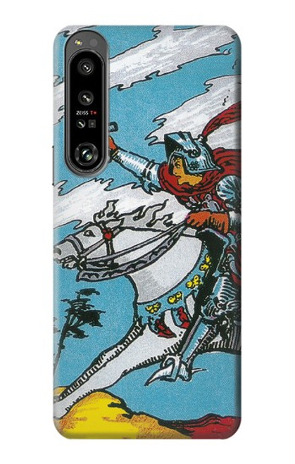 W3731 Carte de tarot chevalier des épées Etui Coque Housse et Flip Housse Cuir pour Sony Xperia 1 IV