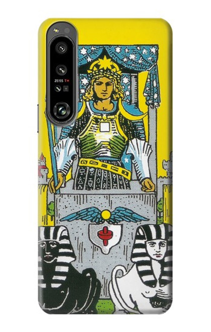 W3739 Carte de tarot le char Etui Coque Housse et Flip Housse Cuir pour Sony Xperia 1 IV