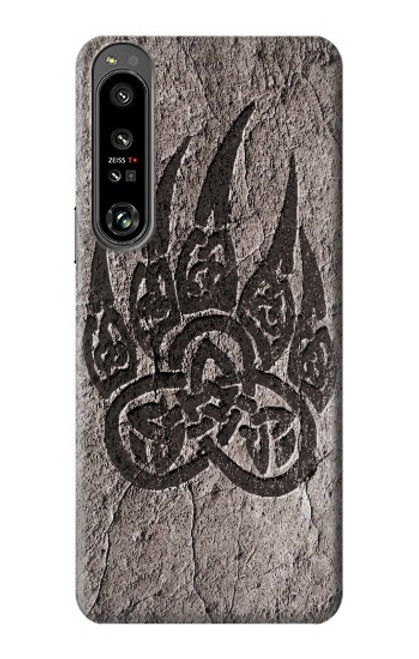 W3832 Patte d'ours nordique viking Berserkers Rock Etui Coque Housse et Flip Housse Cuir pour Sony Xperia 1 IV