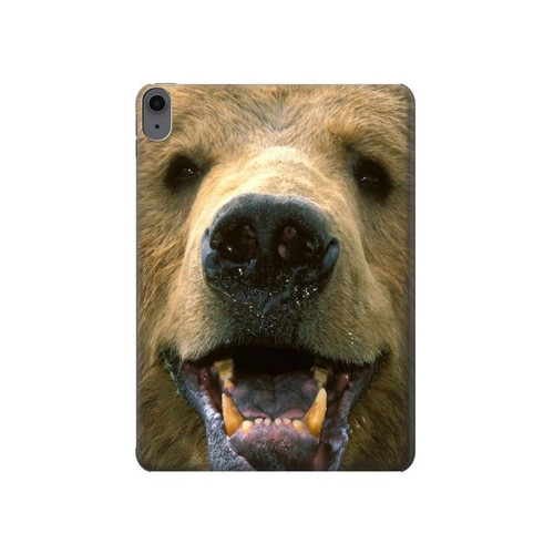 W0840 Grizzly Bear visage Tablet Etui Coque Housse pour iPad Air (2022, 2020), Air 11 (2024), Pro 11 (2022)