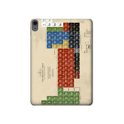 W1695 Le tableau périodique de la Terre du Milieu Tablet Etui Coque Housse pour iPad Air (2022, 2020), Air 11 (2024), Pro 11 (2022)