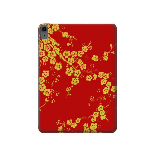 W2050 fleur de Cerisiers chinois imprimé graphique Tablet Etui Coque Housse pour iPad Air (2022, 2020), Air 11 (2024), Pro 11 (2022)