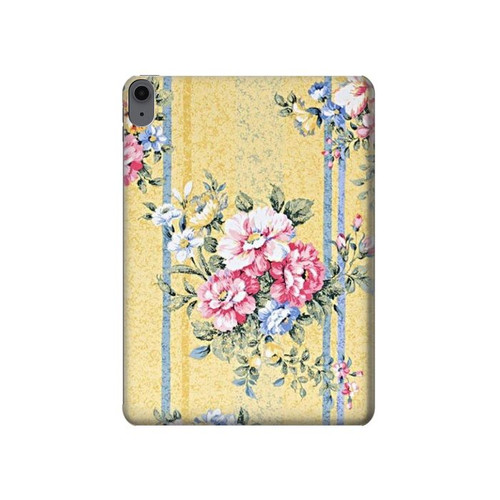 W2229 Fleurs millésimé Tablet Etui Coque Housse pour iPad Air (2022, 2020), Air 11 (2024), Pro 11 (2022)