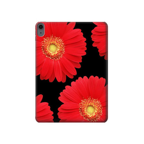 W2478 fleur rouge Daisy Tablet Etui Coque Housse pour iPad Air (2022, 2020), Air 11 (2024), Pro 11 (2022)