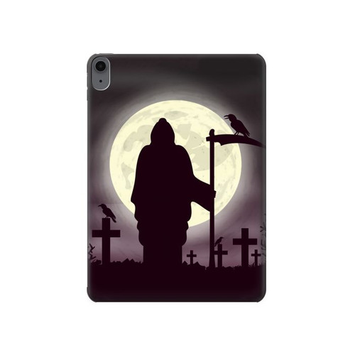 W3262 Lune de nuit faucheuse cimetière Tablet Etui Coque Housse pour iPad Air (2022, 2020), Air 11 (2024), Pro 11 (2022)