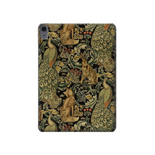 W3661 William Morris Forest Velvet Tablet Etui Coque Housse pour iPad Air (2022, 2020), Air 11 (2024), Pro 11 (2022)