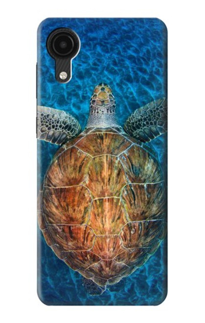 W1249 Tortue de mer Etui Coque Housse et Flip Housse Cuir pour Samsung Galaxy A03 Core