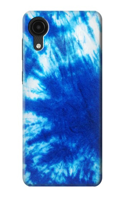 W1869 Tie Dye Bleu Etui Coque Housse et Flip Housse Cuir pour Samsung Galaxy A03 Core