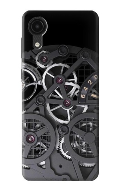 W3176 A l'intérieur Montre Noir Etui Coque Housse et Flip Housse Cuir pour Samsung Galaxy A03 Core