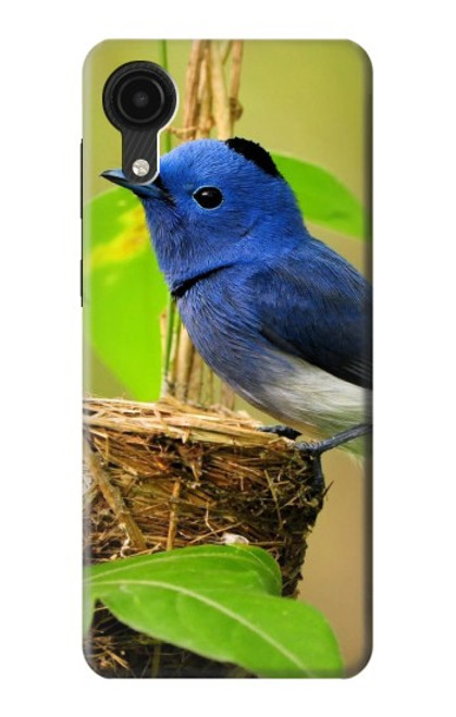 W3839 Oiseau bleu du bonheur Oiseau bleu Etui Coque Housse et Flip Housse Cuir pour Samsung Galaxy A03 Core