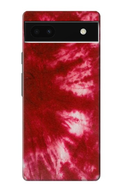 W2480 Tie dye rouge Etui Coque Housse et Flip Housse Cuir pour Google Pixel 6a