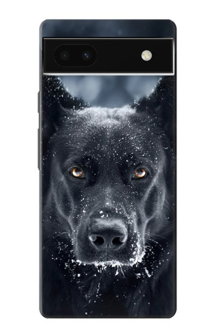 W3168 Berger Allemand Chien Noir Etui Coque Housse et Flip Housse Cuir pour Google Pixel 6a