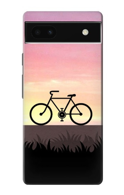 W3252 vélo Coucher de soleil Etui Coque Housse et Flip Housse Cuir pour Google Pixel 6a