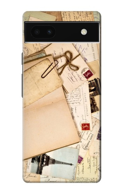 W3397 cartes postales souvenirs Etui Coque Housse et Flip Housse Cuir pour Google Pixel 6a