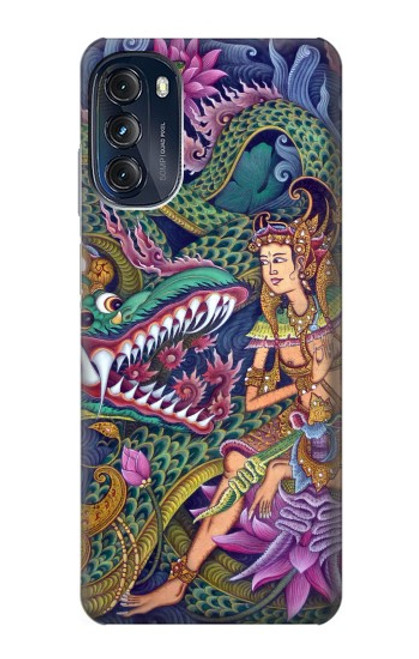 W1240 Peinture Bali Etui Coque Housse et Flip Housse Cuir pour Motorola Moto G (2022)