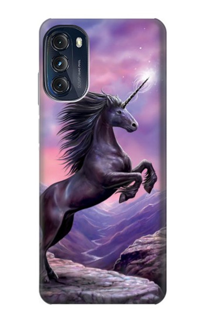 W1461 Licorne Fantaisie Cheval Etui Coque Housse et Flip Housse Cuir pour Motorola Moto G (2022)