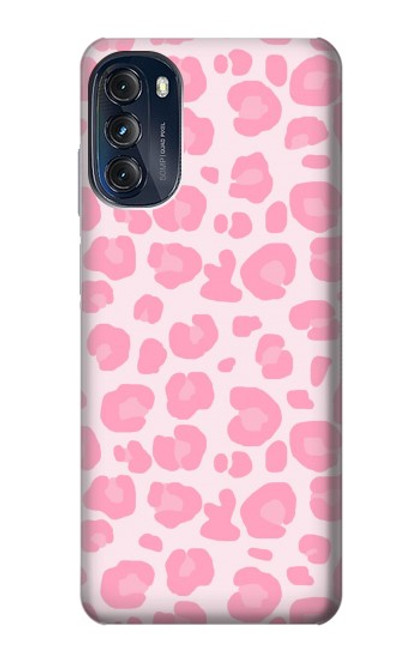 W2213 Motif rose Léopard Etui Coque Housse et Flip Housse Cuir pour Motorola Moto G (2022)