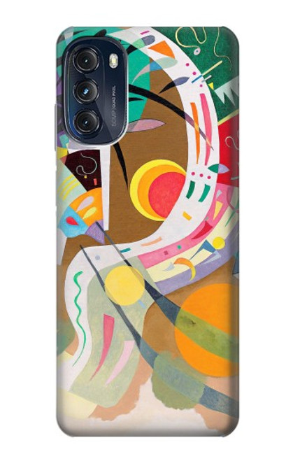 W3346 Vasily Kandinsky Guggenheim Etui Coque Housse et Flip Housse Cuir pour Motorola Moto G (2022)