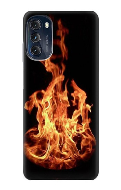 W3379 Cadre d'incendie Etui Coque Housse et Flip Housse Cuir pour Motorola Moto G (2022)