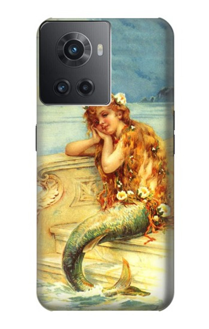 W3184 Peinture Petite Sirène Etui Coque Housse et Flip Housse Cuir pour OnePlus Ace