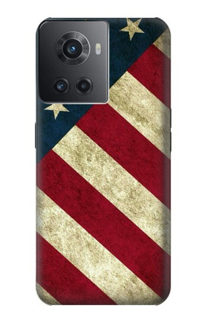 W3295 Drapeau national des États-Unis Etui Coque Housse et Flip Housse Cuir pour OnePlus Ace