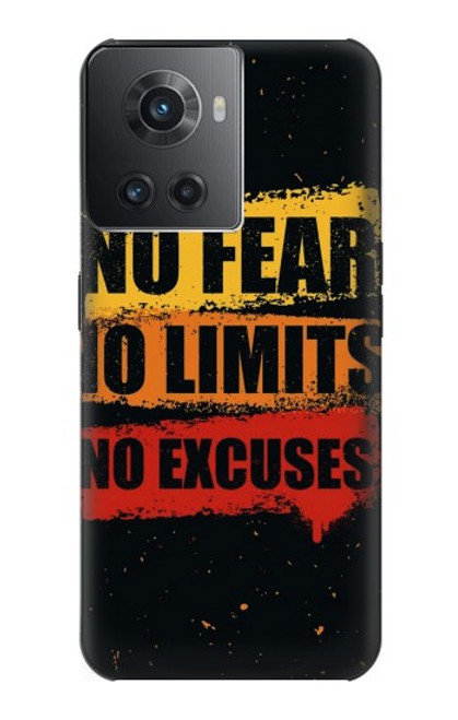 W3492 Sans Peur Limités D'excuses Etui Coque Housse et Flip Housse Cuir pour OnePlus Ace