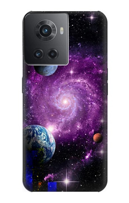 W3689 Planète spatiale Galaxy Etui Coque Housse et Flip Housse Cuir pour OnePlus Ace