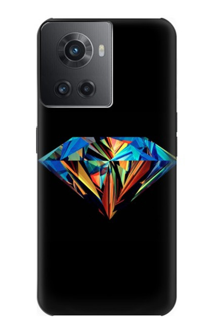 W3842 Diamant coloré abstrait Etui Coque Housse et Flip Housse Cuir pour OnePlus Ace