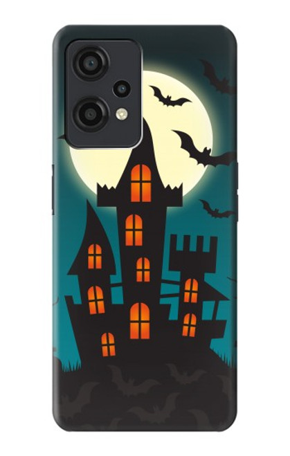 W3268 Château Halloween Festival Etui Coque Housse et Flip Housse Cuir pour OnePlus Nord CE 2 Lite 5G