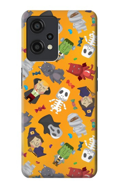 W3275 Mignon Halloween Motif Dessin animé Etui Coque Housse et Flip Housse Cuir pour OnePlus Nord CE 2 Lite 5G