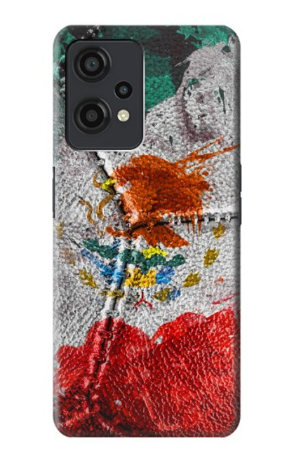 W3314 Mexique Drapeau Vinatage Football Graphique Etui Coque Housse et Flip Housse Cuir pour OnePlus Nord CE 2 Lite 5G