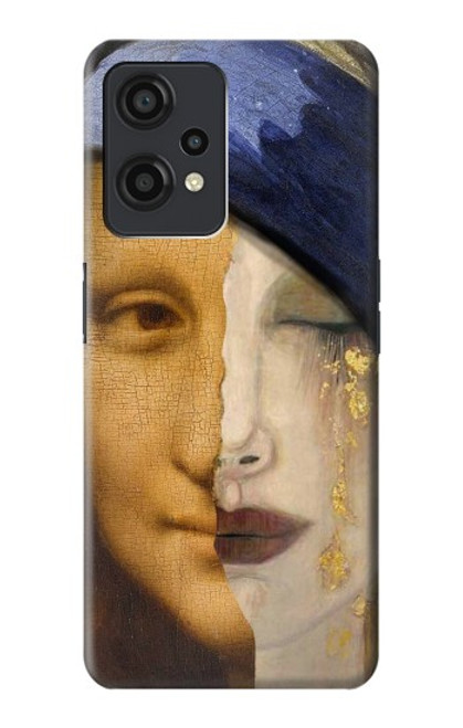 W3853 La Joconde Gustav Klimt Vermeer Etui Coque Housse et Flip Housse Cuir pour OnePlus Nord CE 2 Lite 5G