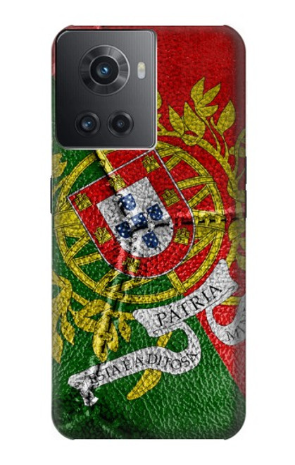 W3300 Portugal Drapeau graphique Football Millésime Etui Coque Housse et Flip Housse Cuir pour OnePlus 10R