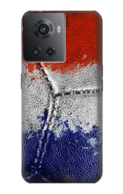 W3304 France Drapeau graphique Football Millésime Etui Coque Housse et Flip Housse Cuir pour OnePlus 10R